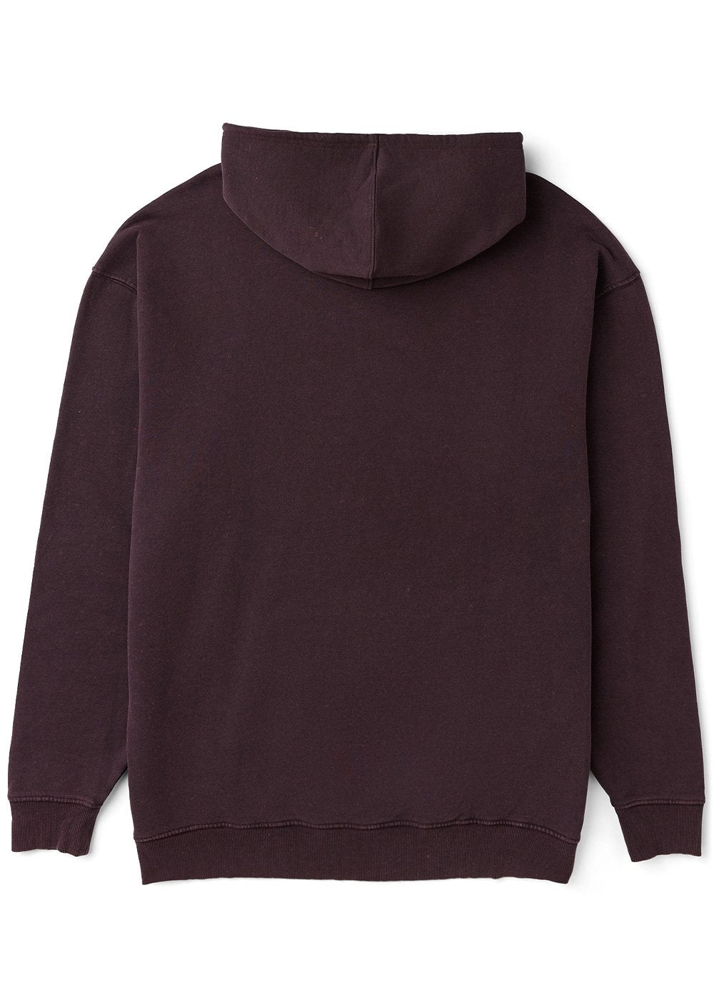 Vissla Acid Drop Oversized Eco Pullover Hoodie in Burgundy, view 2