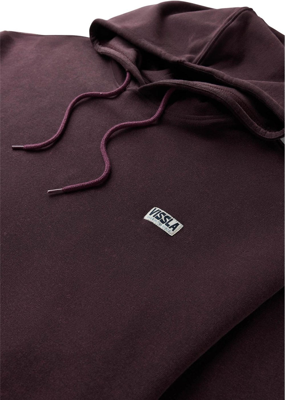 Vissla Acid Drop Oversized Eco Pullover Hoodie in Burgundy, view 3