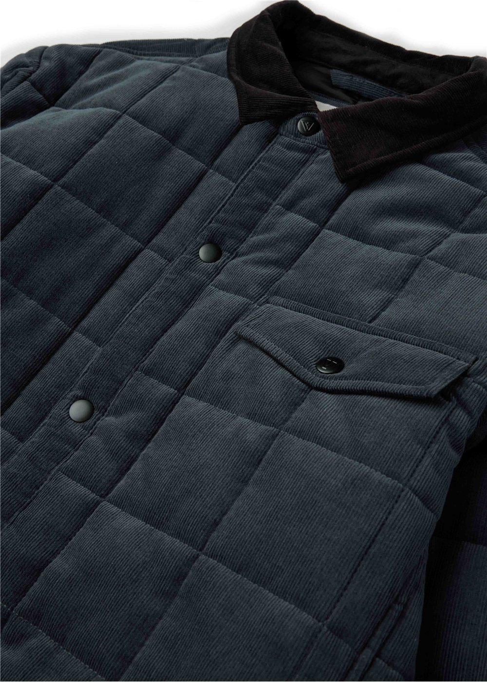 Vissla Cronkite Organic Cord Jacket in Graphite, view 3