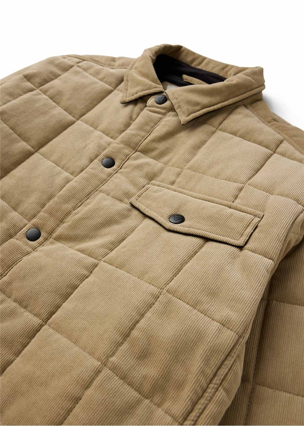 Vissla Cronkite Organic Cord Jacket in Light Khaki, view 3
