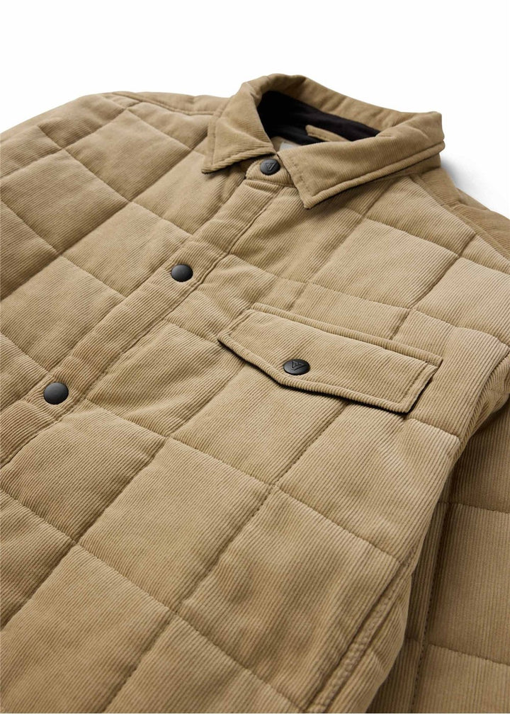 Vissla Cronkite Organic Cord Jacket in Light Khaki, view 3