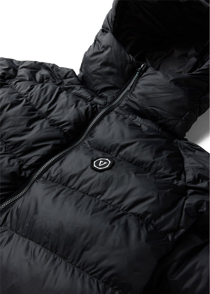 Vissla Pacific Packable Eco Puff Jacket in Black, view 3