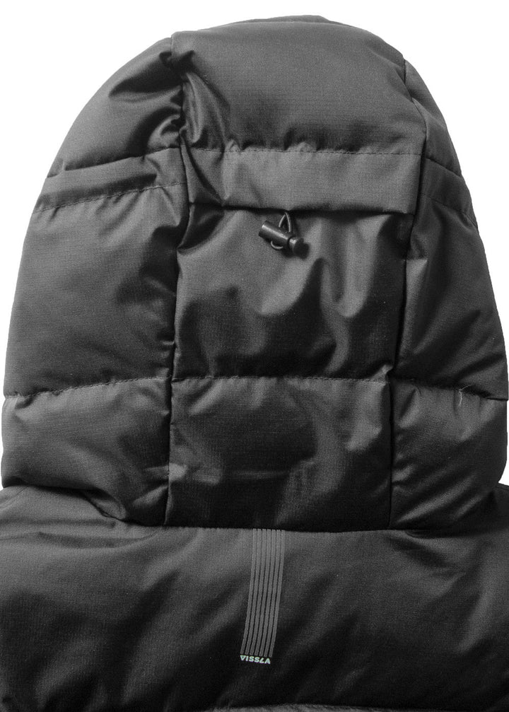 Vissla North Seas Down Jacket in Black, view 4