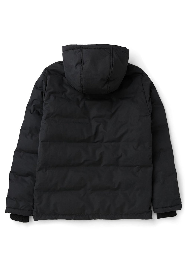 Vissla White Peaks Puffer Eco Jacket in Black, view 2