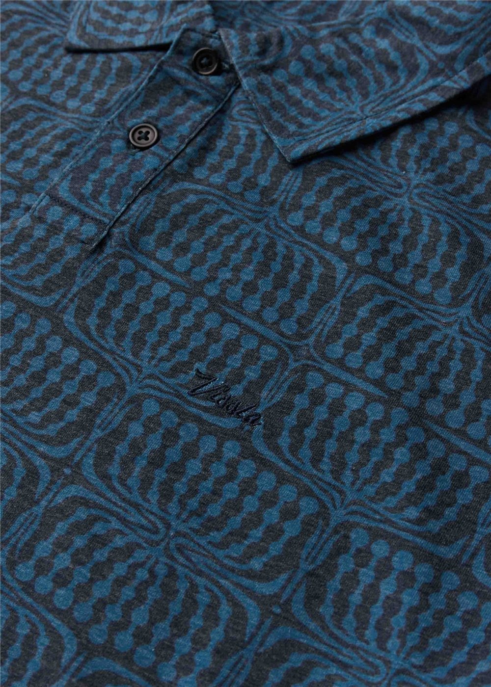 Vissla Bogey Man Eco Drirelease SS Polo in Dark Naval, view 4