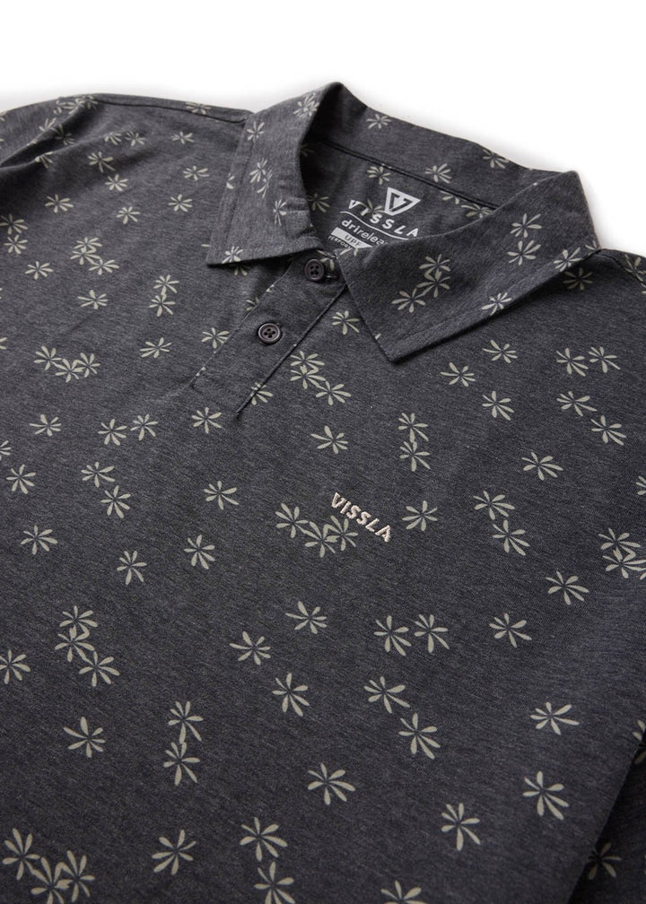 Vissla Bogey Man Eco Drirelease SS Polo in Phantom, view 3