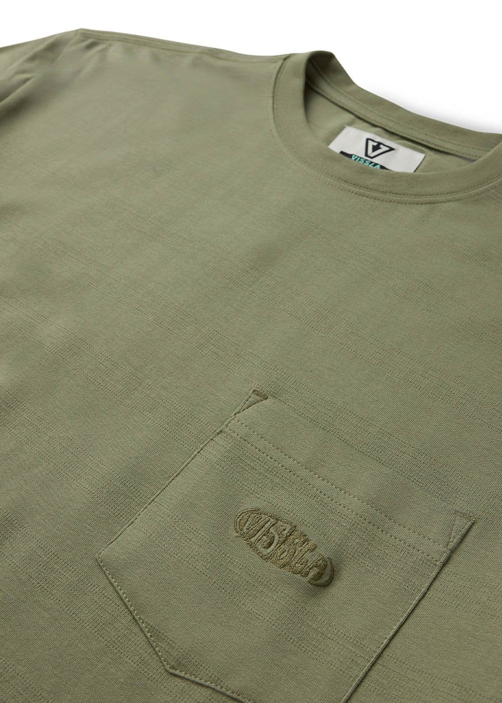 Vissla Cyclone Chaser Eco SS Tee in Sage, view 3