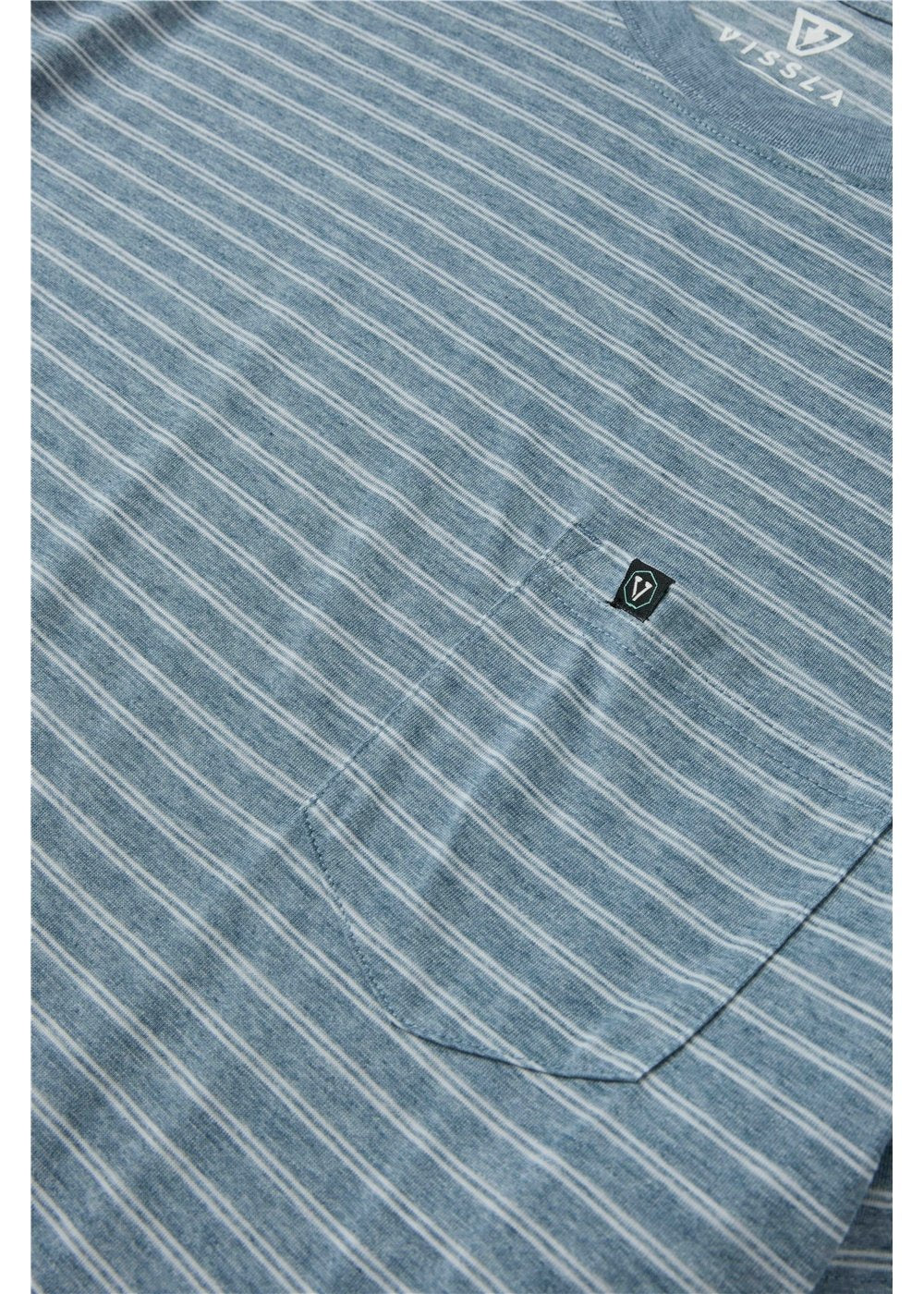 Vissla Second Spot Eco Drirelease SS Tee in Dark Denim, view 2
