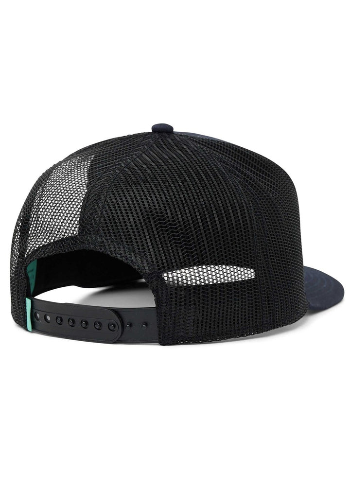 Vissla Solid Sets Eco Trucker Hat in Dark Denim, view 2