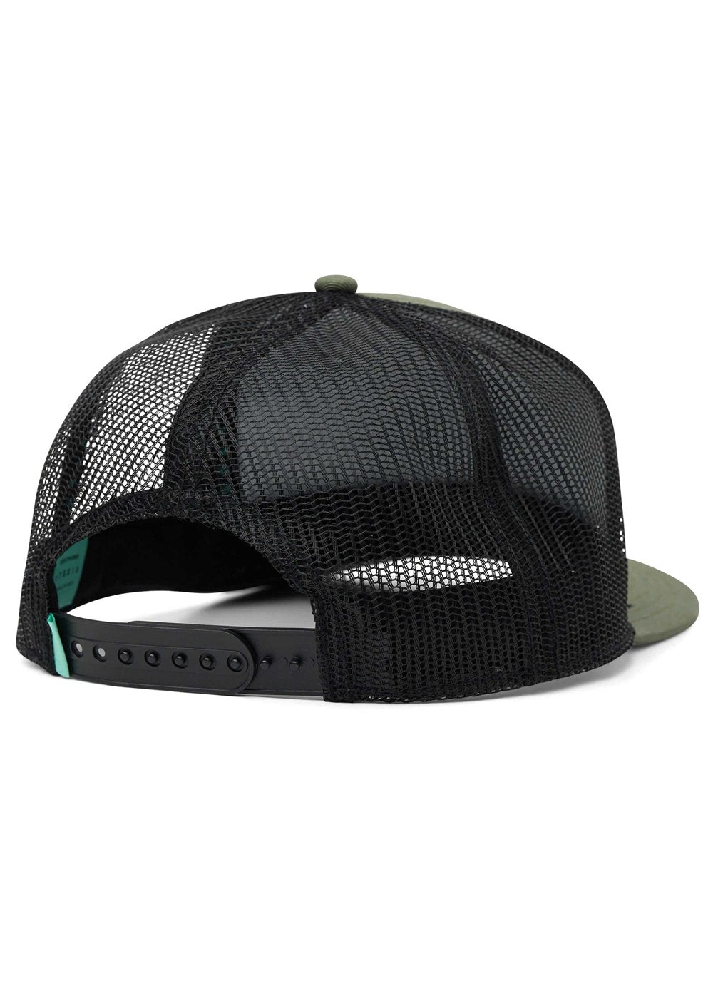 Vissla Solid Sets Eco Trucker Hat in Army, view 2