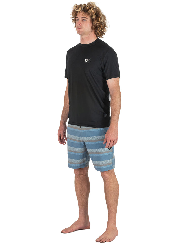 Vissla Twisted Eco SS Sun Shirt in Black, view 8