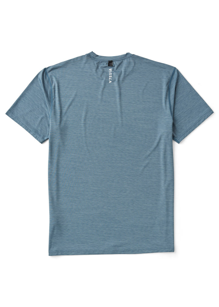 Vissla Twisted Eco SS Sun Shirt in Dusk Heather, view 6