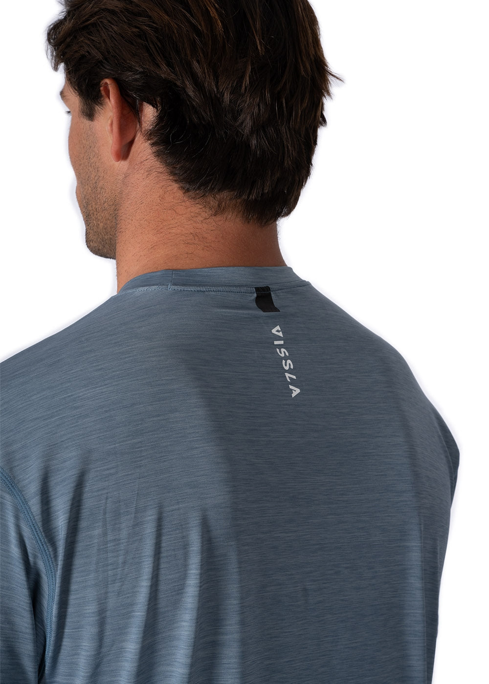 Vissla Twisted Eco SS Sun Shirt in Dusk Heather, view 3