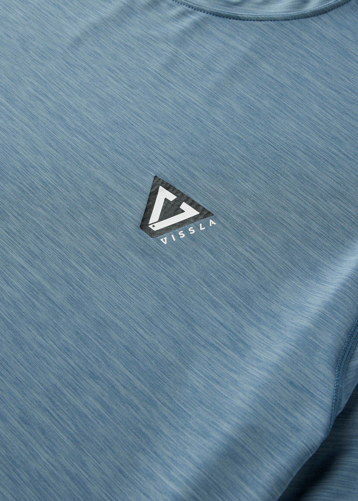 Vissla Twisted Eco SS Sun Shirt in Dusk Heather, view 7