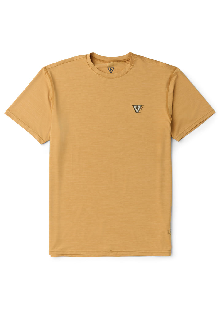 Vissla Twisted Eco SS Sun Shirt in Golden Heather, view 5