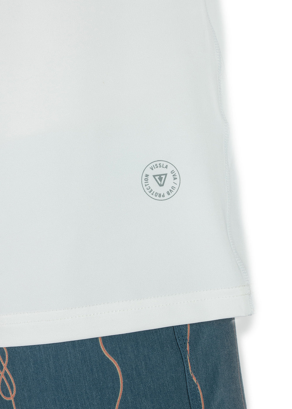 Vissla Twisted Eco SS Sun Shirt in White, view 8