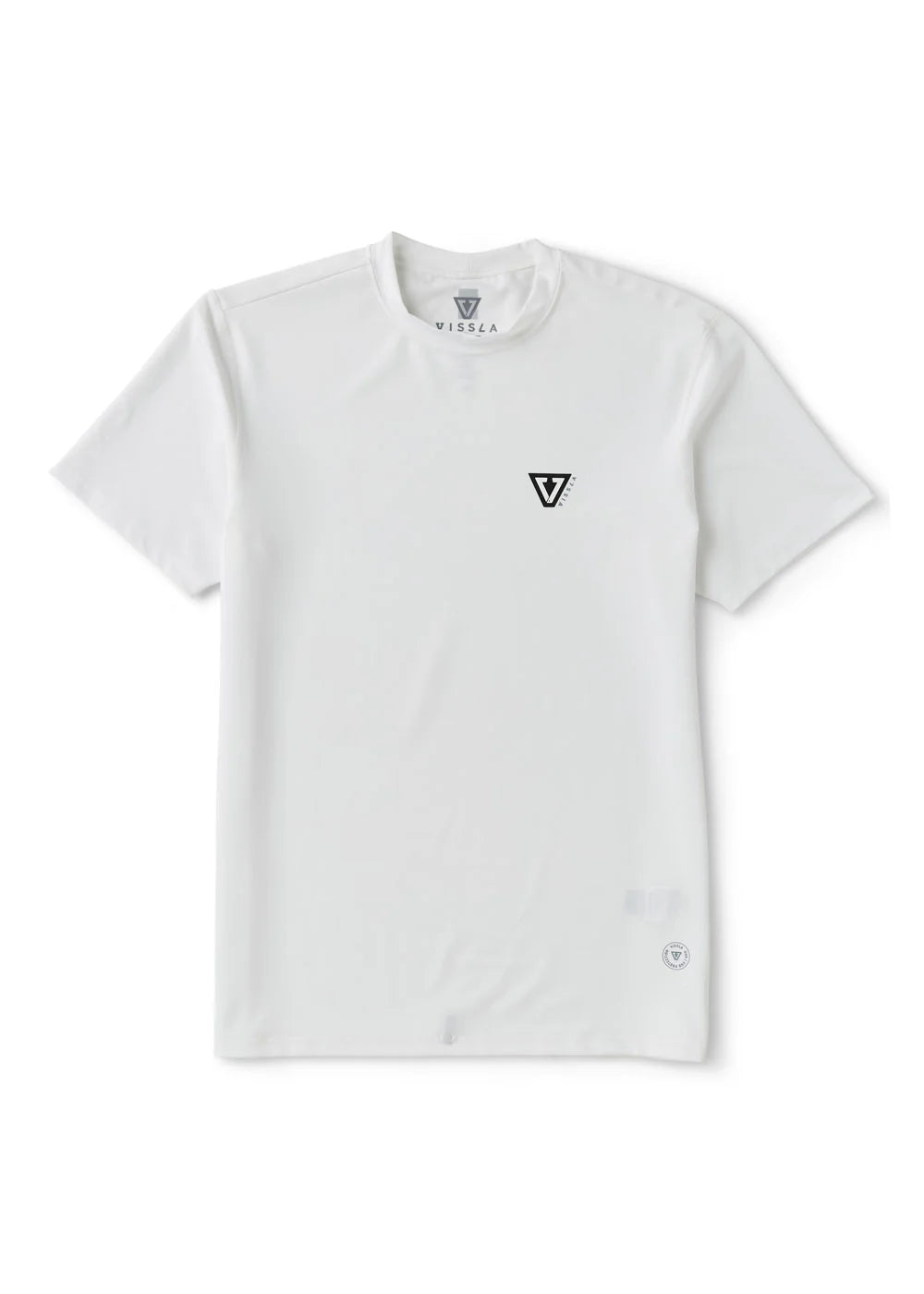 Vissla Twisted Eco SS Sun Shirt in White, view 4