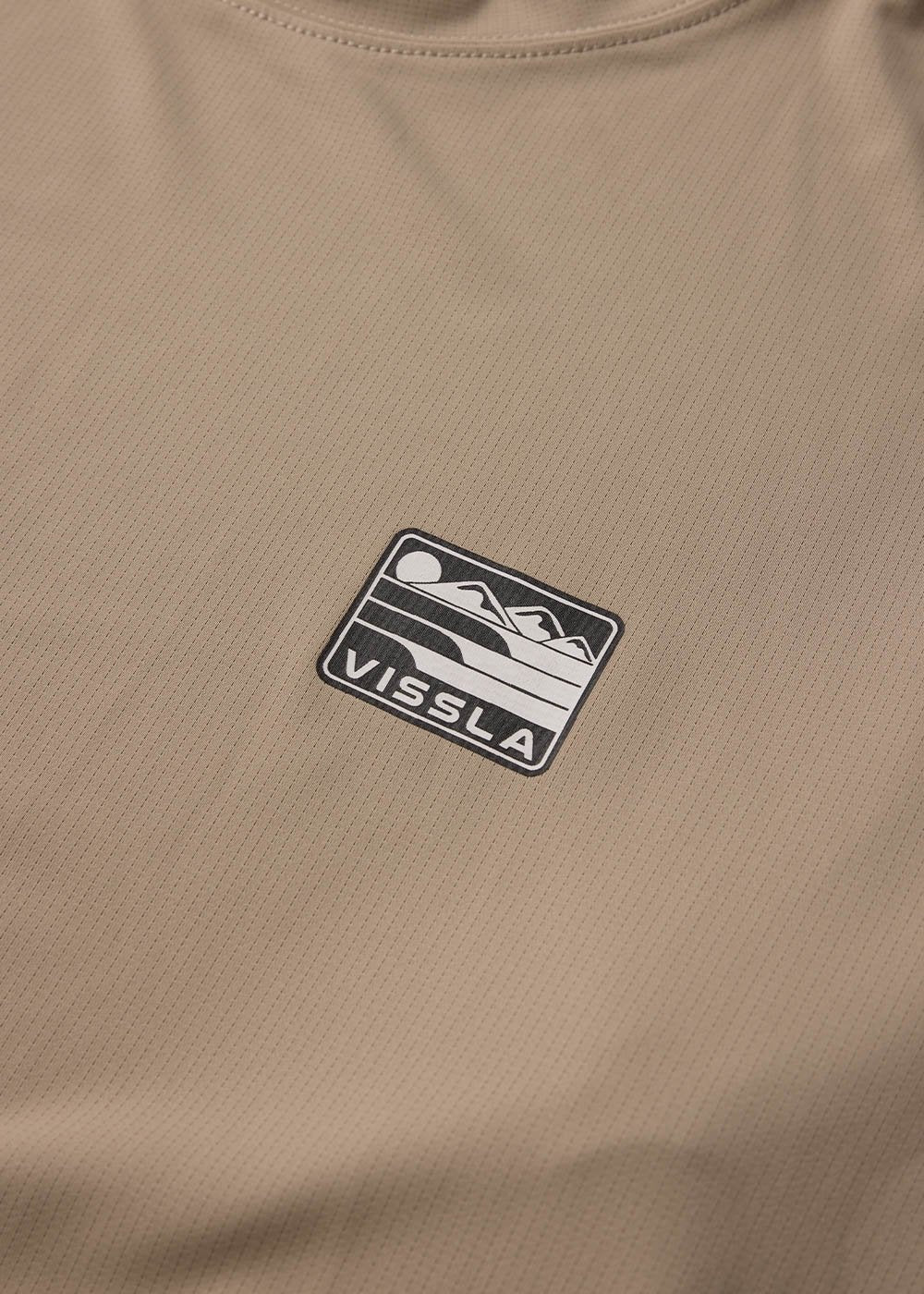 Vissla Pro Comp LS Sun Shirt in Sand, view 4