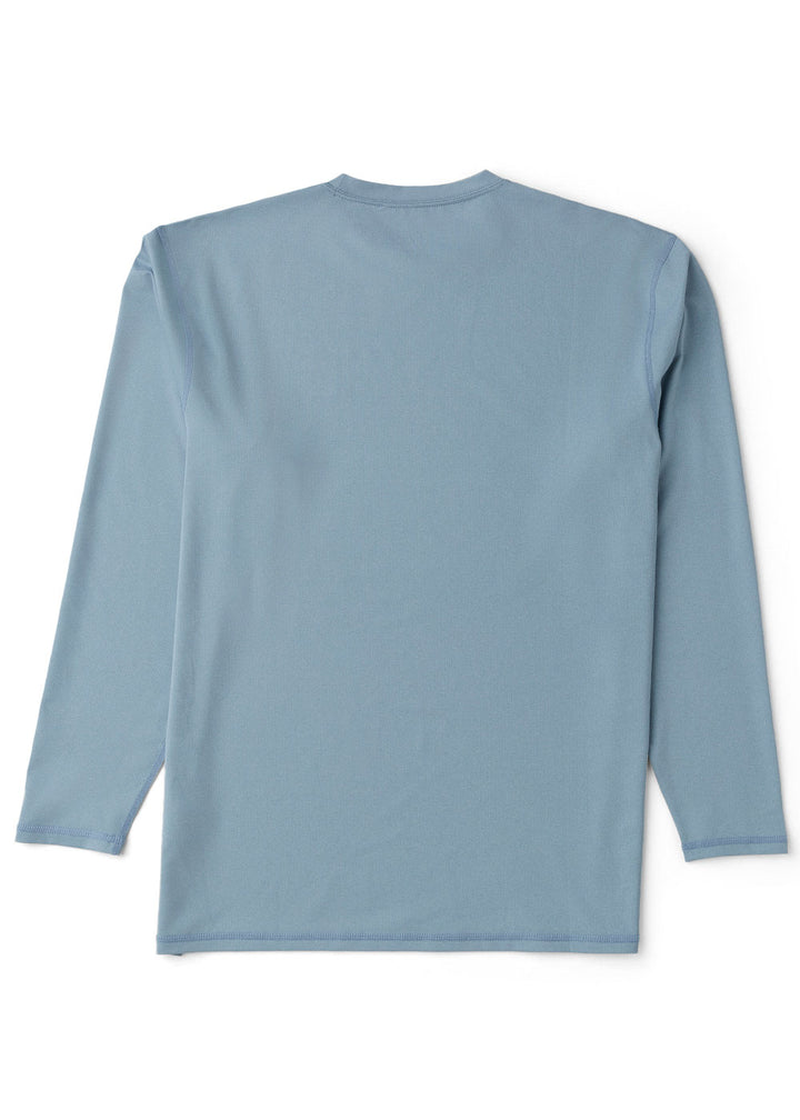 Vissla Pro Comp LS Sun Shirt in Faded Denim, view 6