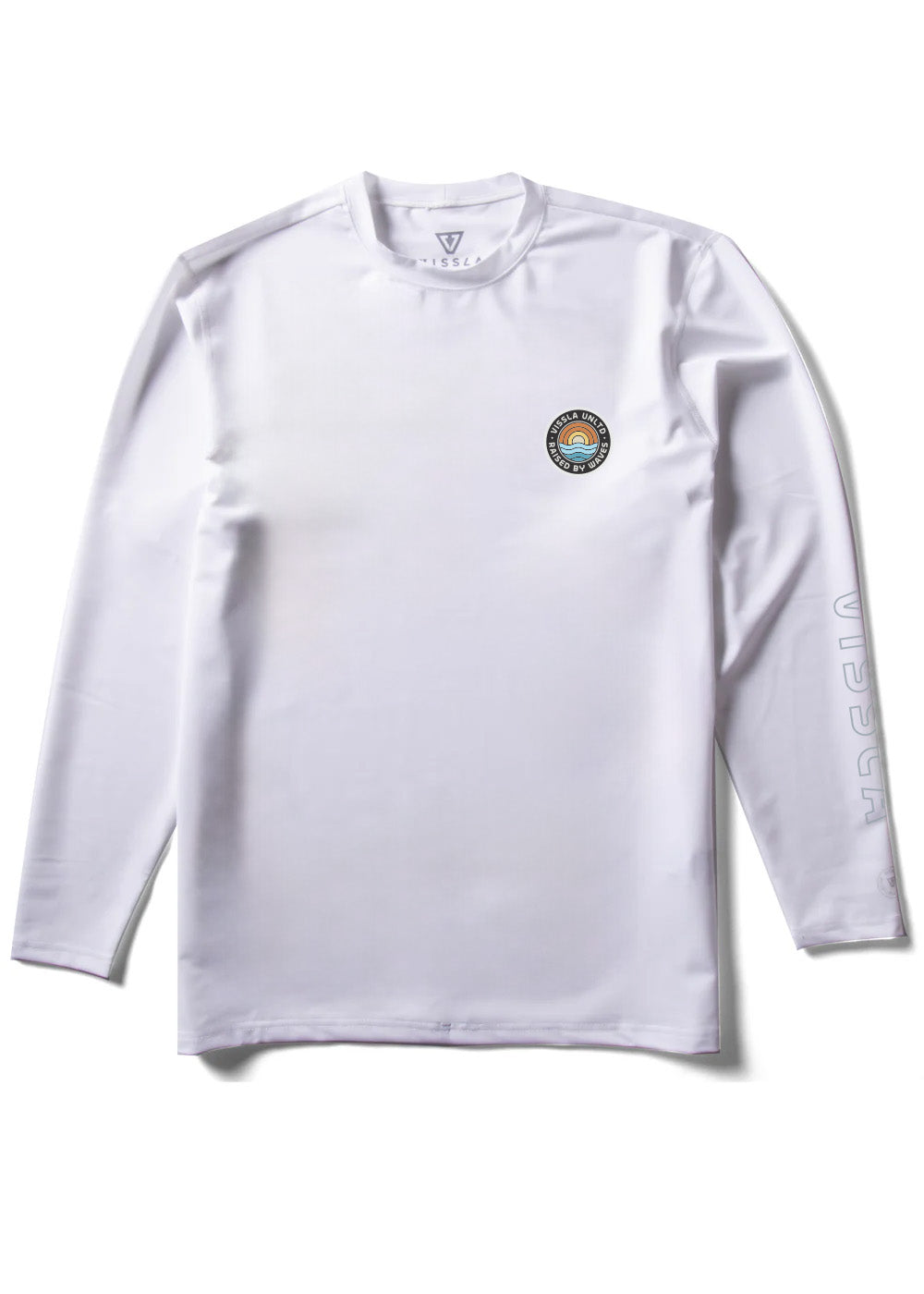 Vissla Easy Seas Eco LS Sun Shirt in White, view 2