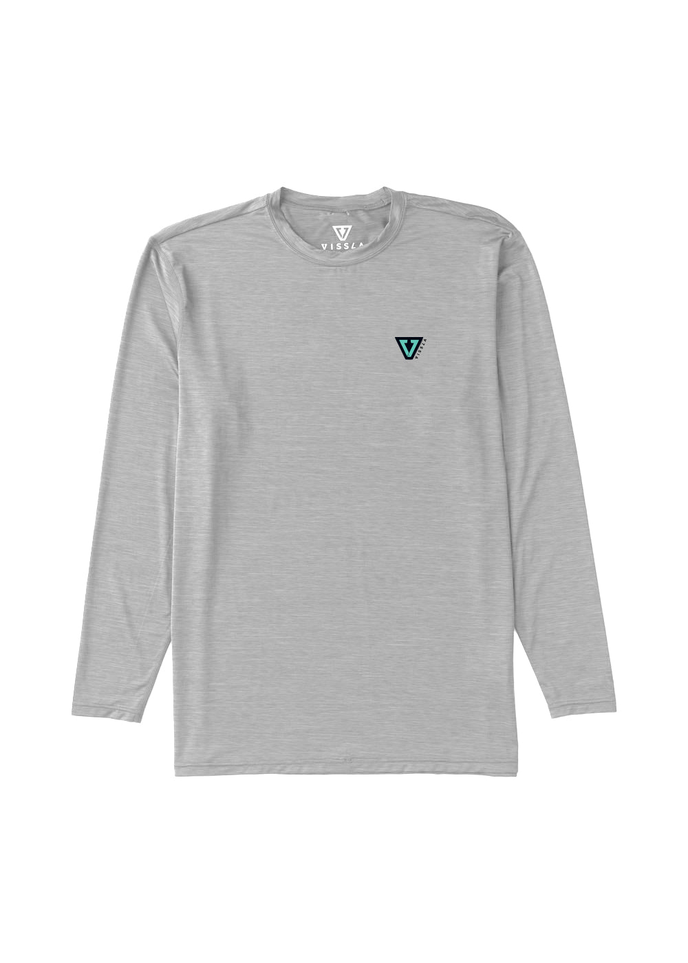 Vissla Twisted Eco LS Sun Shirt in Grey Heather, view 3