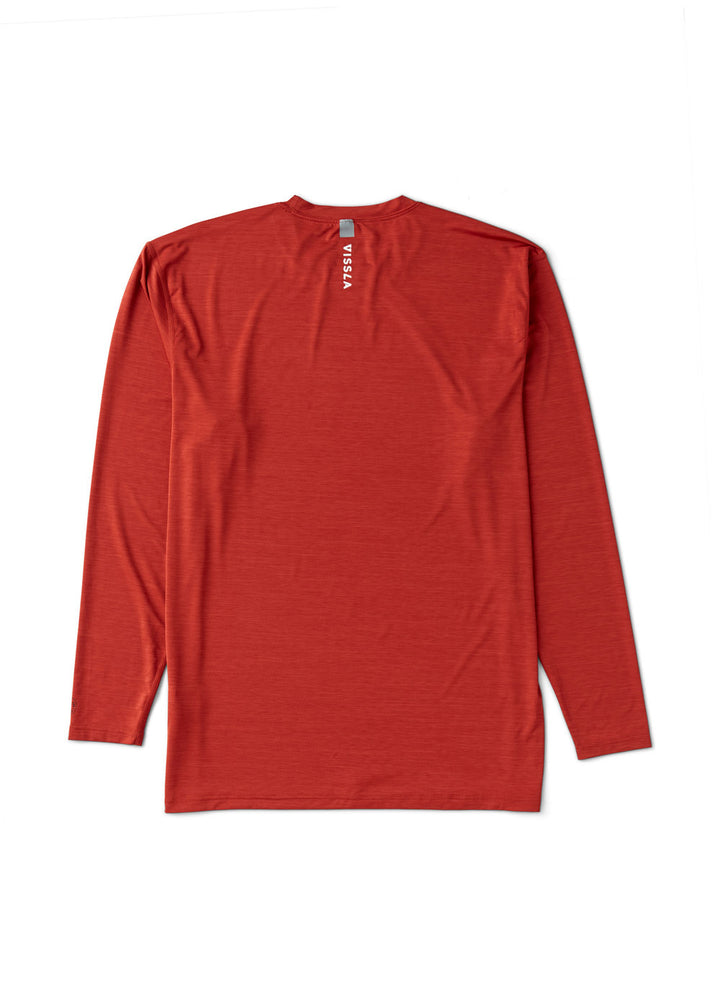 Vissla Twisted Eco LS Sun Shirt in Picante, view 6