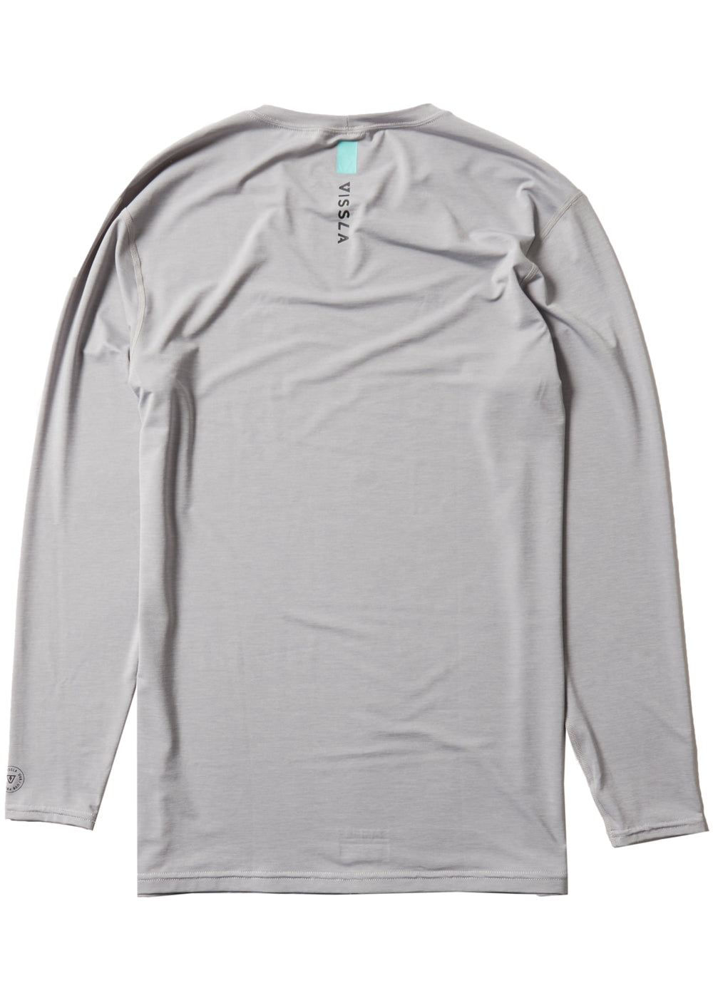 Vissla Twisted Eco LS Sun Shirt in Grey Heather, view 4