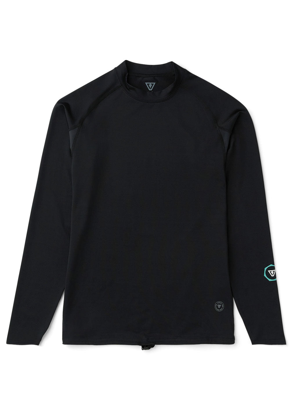 Vissla Warm Seas Eco LS Rash Guard in Black, view 5