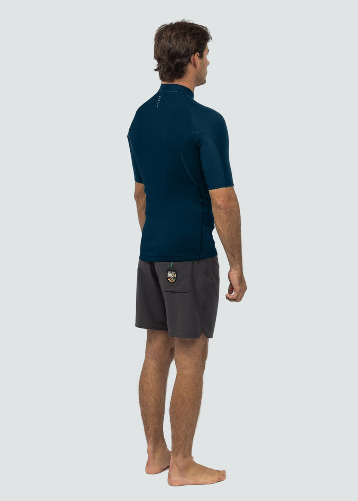 Vissla High Seas II 1mm Short Sleeve Wetsuit Jacket in Navy, view 2