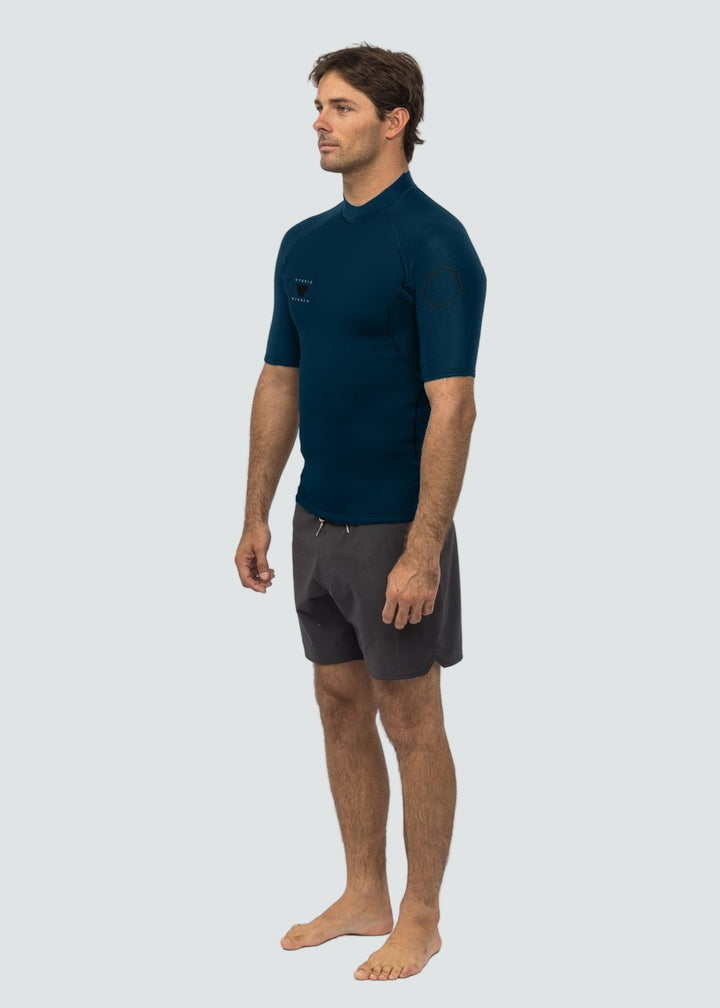 Vissla High Seas II 1mm Short Sleeve Wetsuit Jacket in Navy, view 3