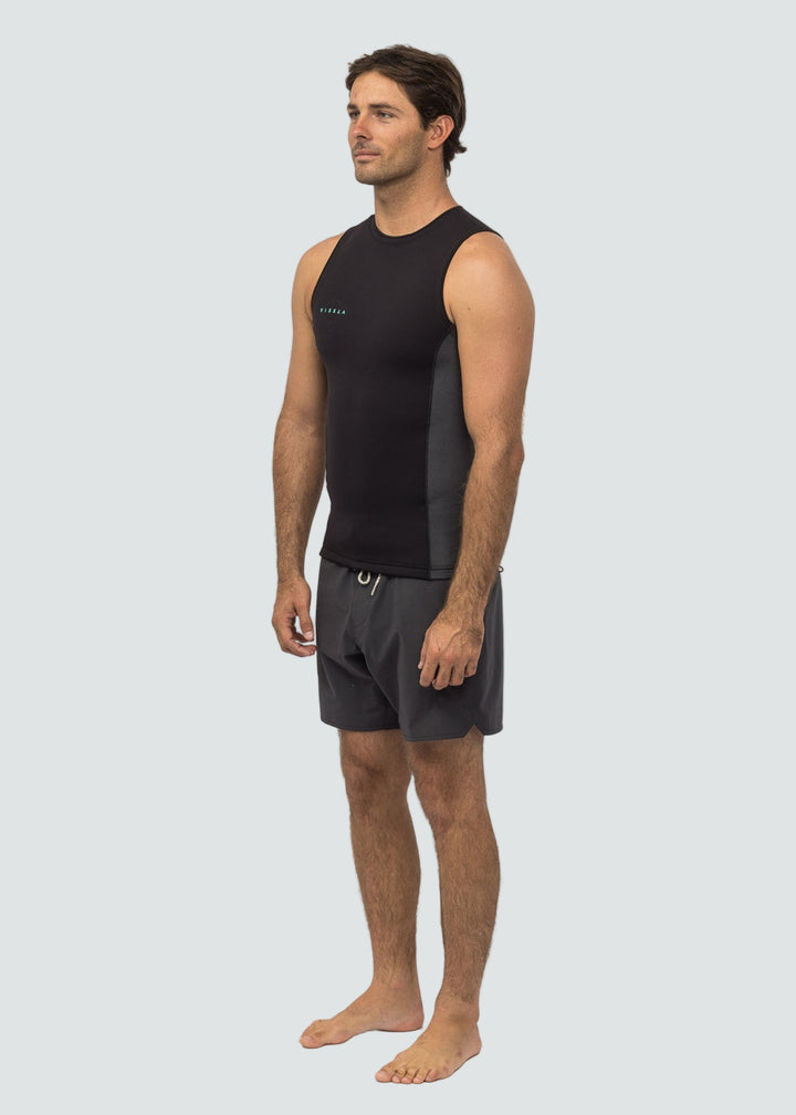 Vissla High Seas II 1mm Wetsuit Vest in Charcoal, view 2