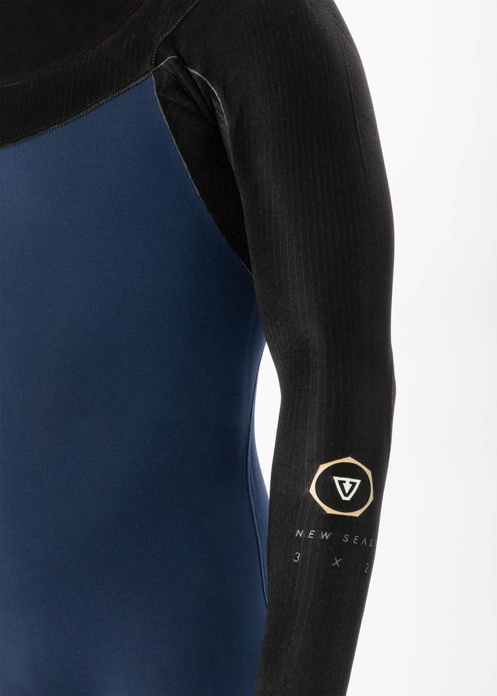 Vissla New Seas 3-2 U-Zip Full Wetsuit in Midnight, view 6
