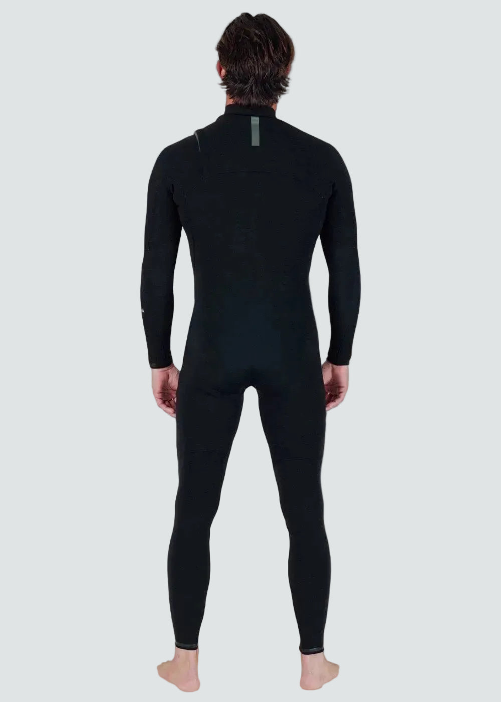 Vissla Natural Seas 3-2 Full Chest Zip Wetsuit in Black, view 3