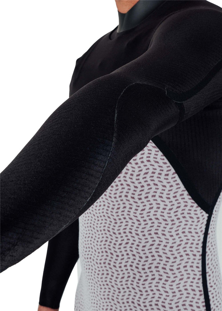 Vissla Natural Seas 3-2 Full Chest Zip Wetsuit in Black, view 5