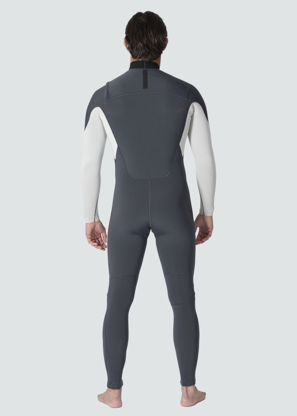 Vissla 7 Seas Comp 4-3 Full Chest Zip Wetsuit in Coal, view 2