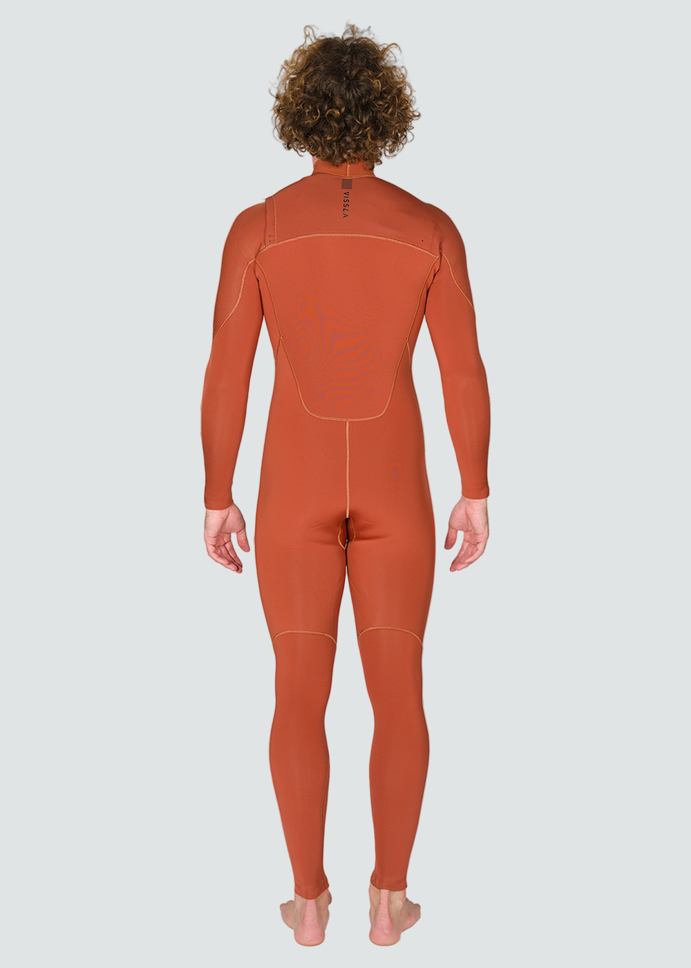 Vissla 7 Seas 3-2 Full Chest Zip Wetsuit in Terracotta, view 2