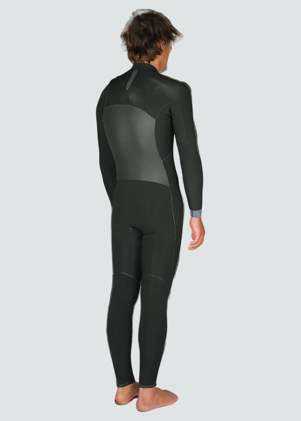 Vissla North Seas 3-2 Full Chest Zip Wetsuit in Black, view 5