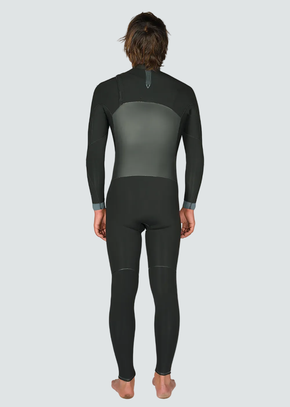 Vissla North Seas 3-2 Full Chest Zip Wetsuit in Black, view 4