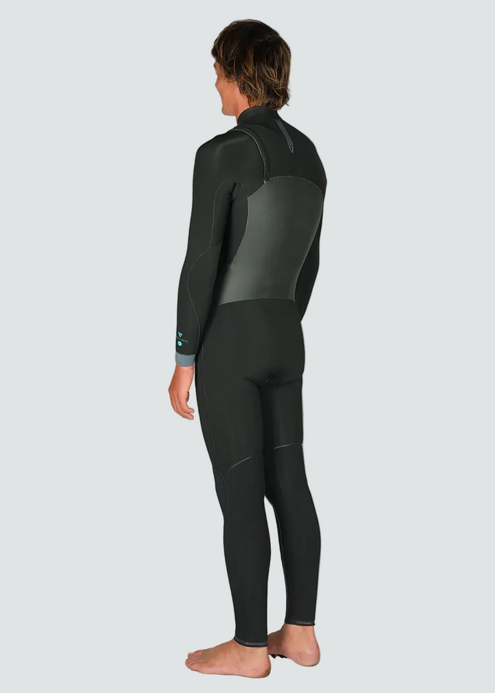 Vissla North Seas 3-2 Full Chest Zip Wetsuit in Black, view 3