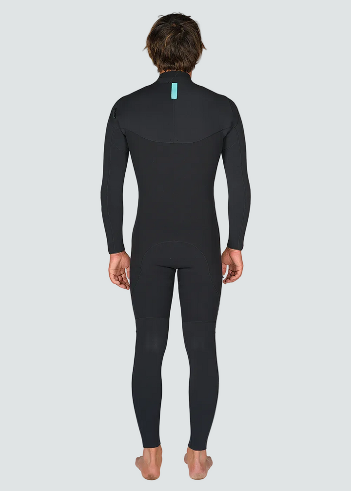Vissla X Axxe 3-3 U Zip Full Wetsuit in Black, view 5