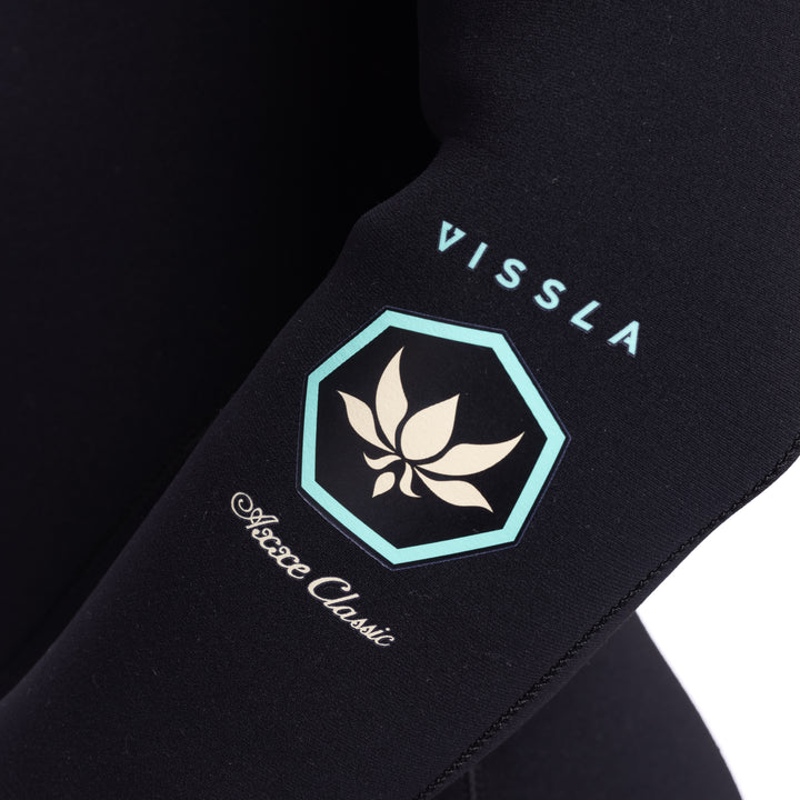 Vissla X Axxe 3-3 U Zip Full Wetsuit in Black, view 10