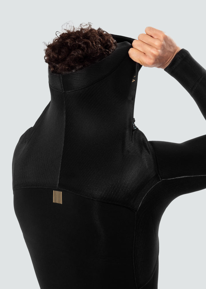 Vissla New Seas 4-3 U-Zip Full Wetsuit in Black, view 5