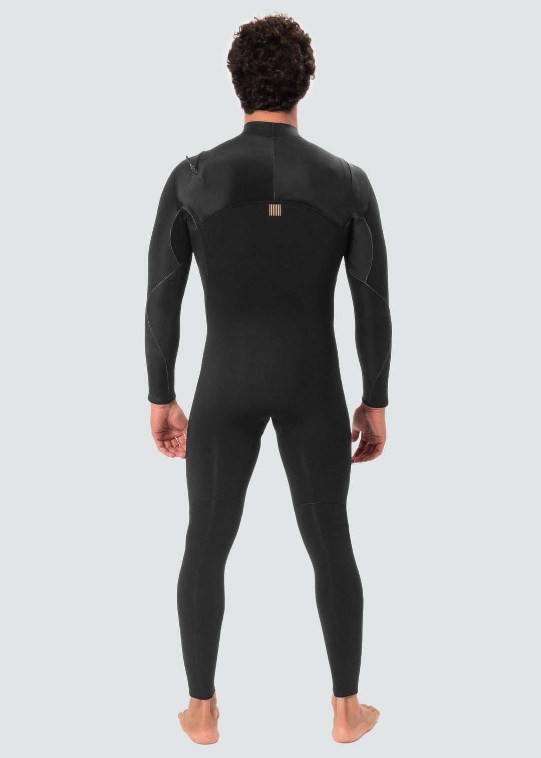 Vissla New Seas 4-3 U-Zip Full Wetsuit in Black, view 3