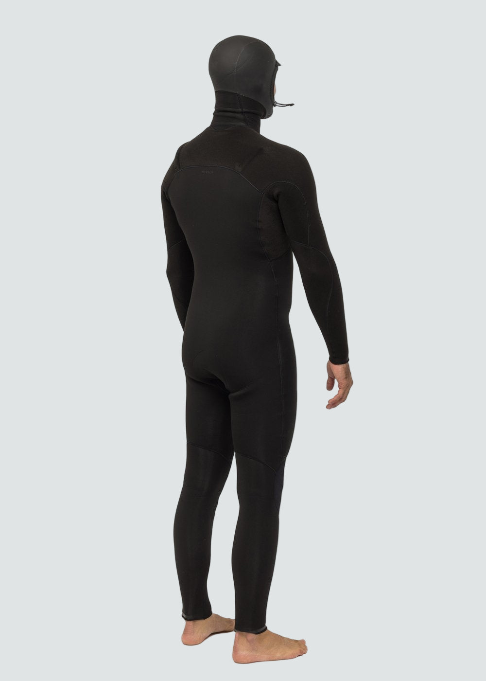 Vissla High Seas II 4-3 Full Hooded Chest Zip Wetsuit in Stealth, view 2