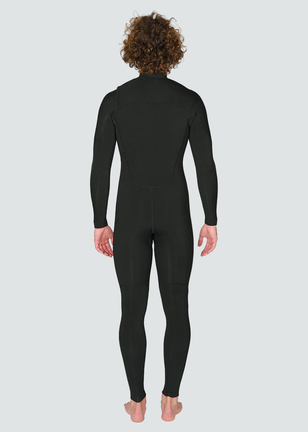 Vissla 7 Seas 4-3 Full Chest Zip Wetsuit No Logos in Covert, view 2