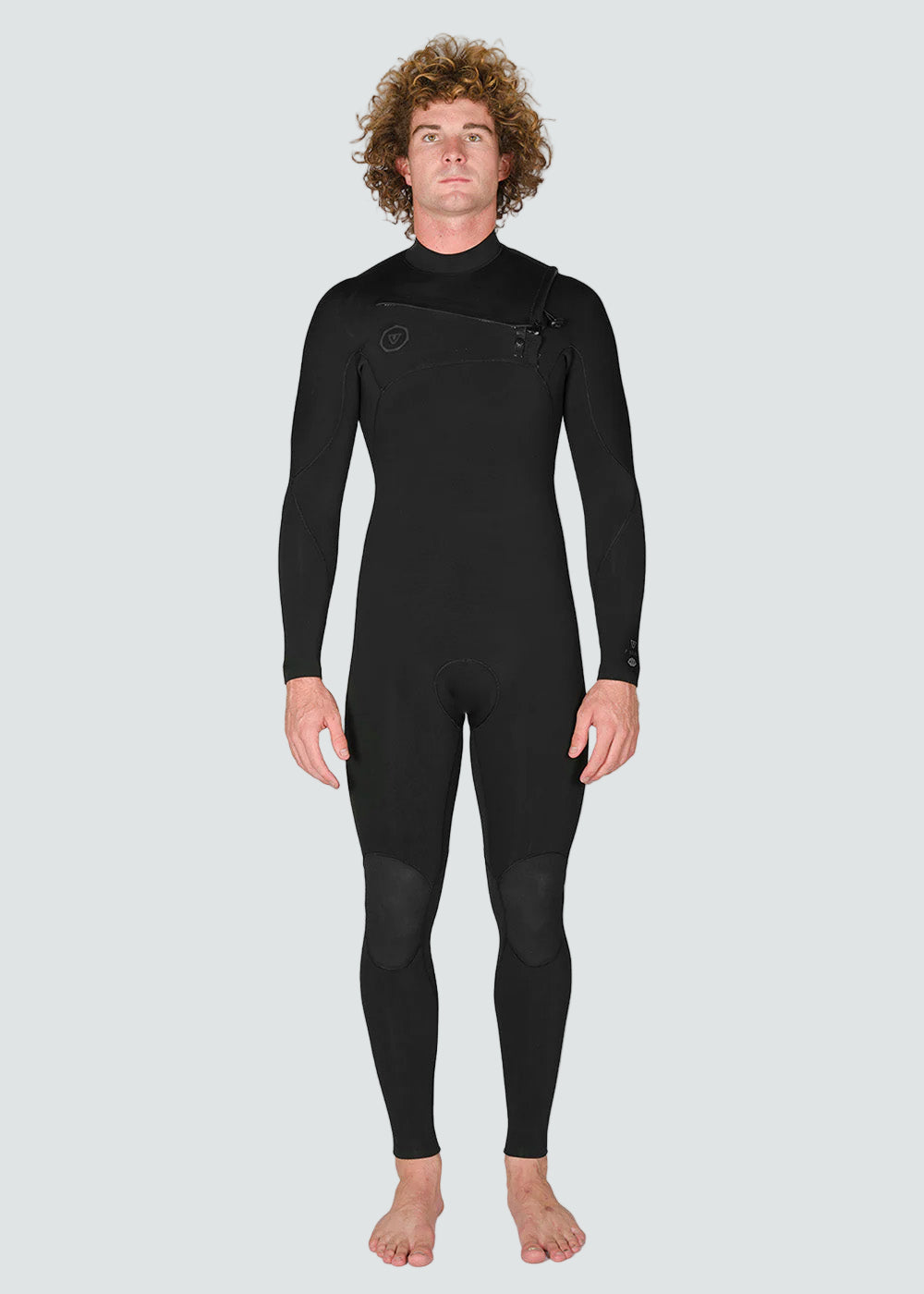 Vissla 7 Seas 4-3 Full Chest Zip Wetsuit- Tonal Logos