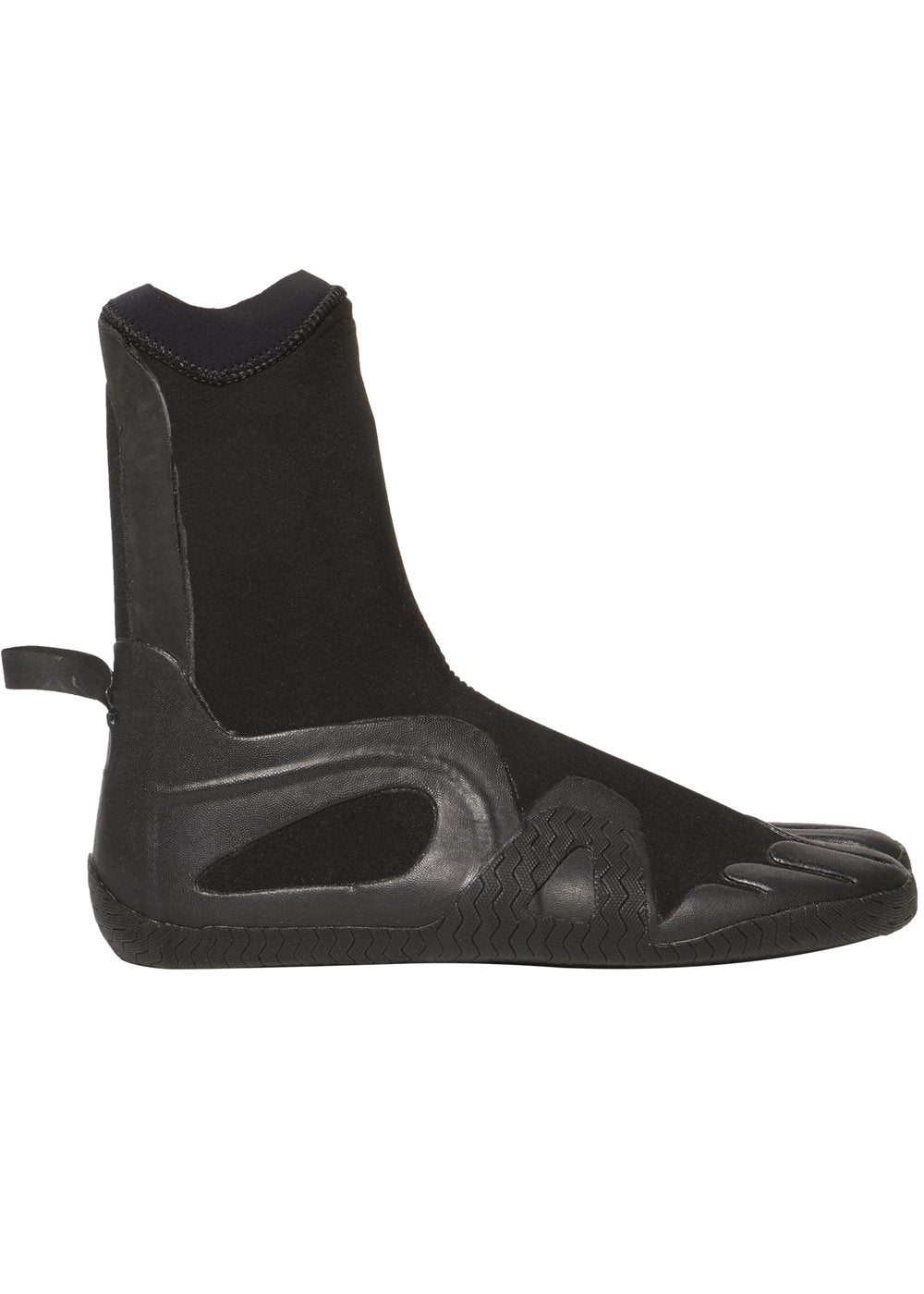 Vissla 7 Seas 3mm Split Toe Wetsuit Bootie in Black, view 4