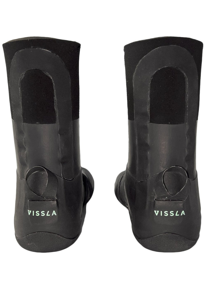Vissla North Seas Dipped 7Mm Round Toe Wetsuit Bootie in Black, view 5