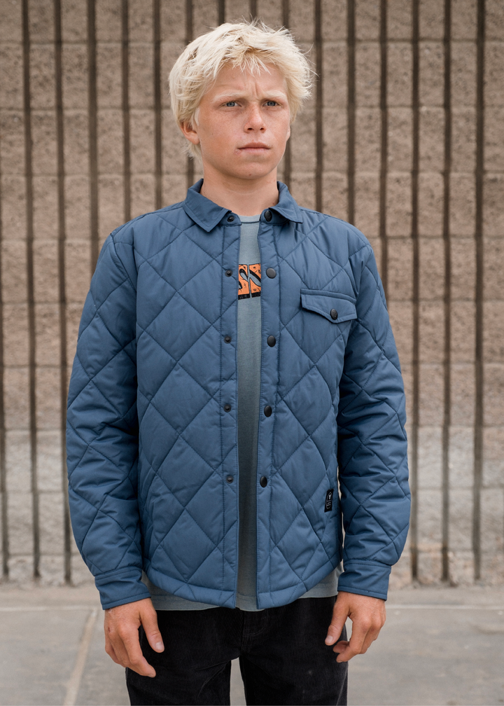 Vissla Cronkite II Eco Boys Jacket in Dark Denim, view 2