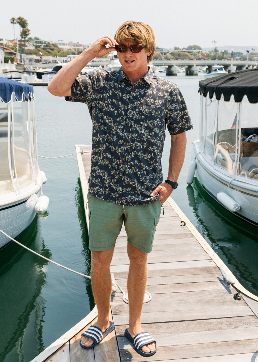Vissla Tropicanica Hybrid Eco Short Sleeve Shirt in Black, view 3